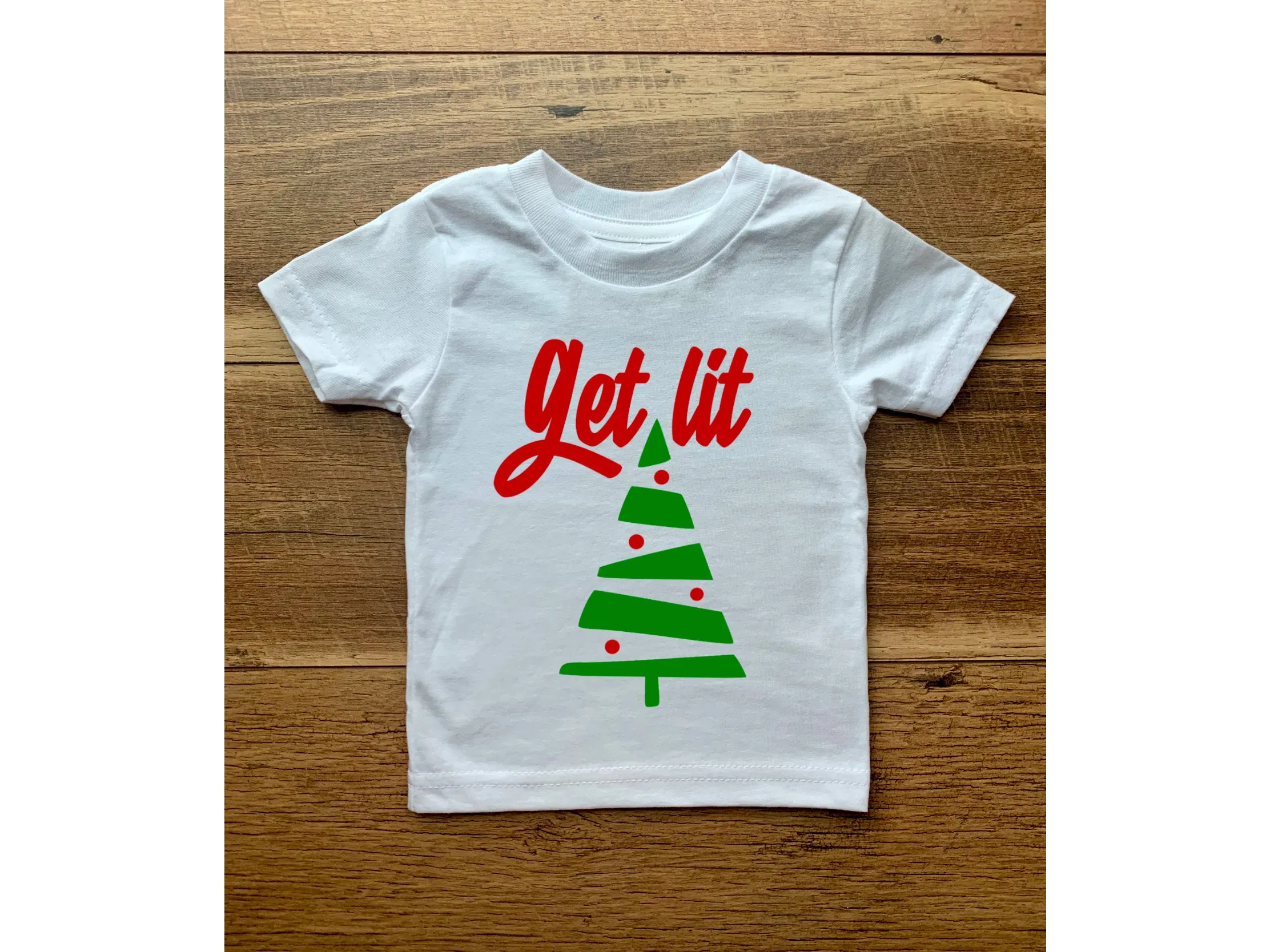Get Lit Christmas Tees & Bodysuits (NB-Adult 3XL)