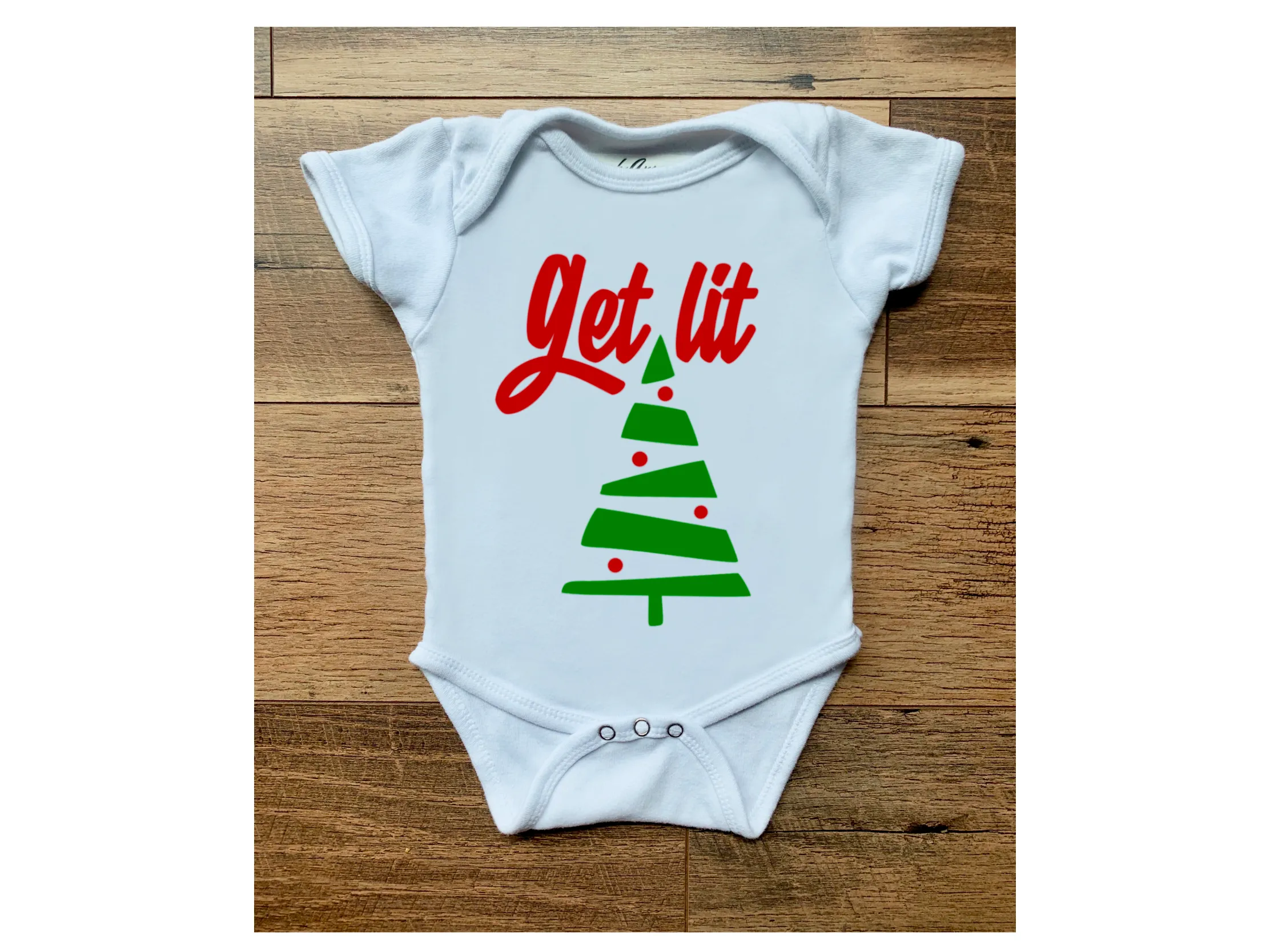 Get Lit Christmas Tees & Bodysuits (NB-Adult 3XL)