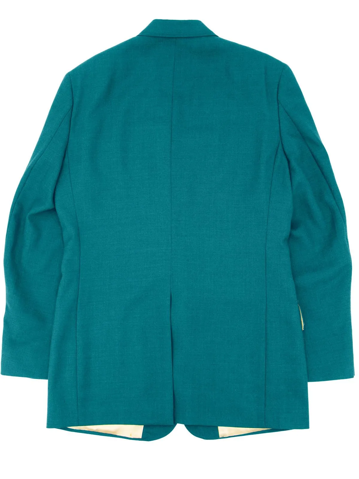 Green Vintage Half Lined Blazer Brass Buttons