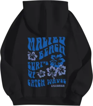 Hoodies For Women Pullover Long Sleeve Tops Casual With Pockets Oversized Sweatshirt Graphic Fall