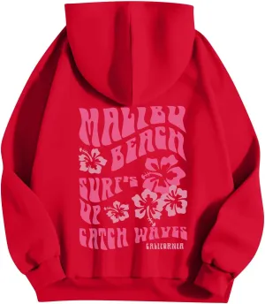 Hoodies For Women Pullover Long Sleeve Tops Casual With Pockets Oversized Sweatshirt Graphic Fall