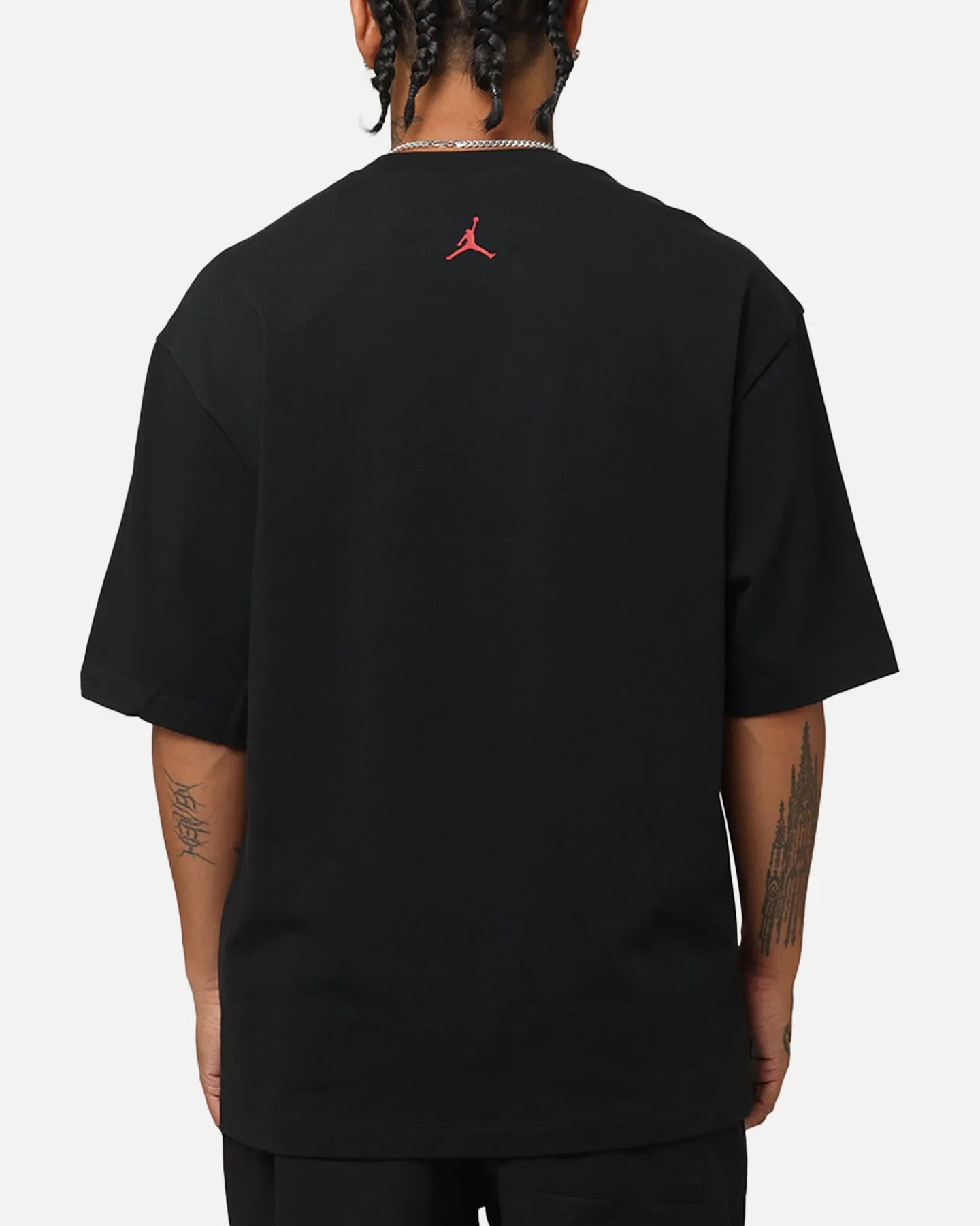 Jordan Brand Sneaker Patch Crewneck T-Shirt Black/Varsity Red