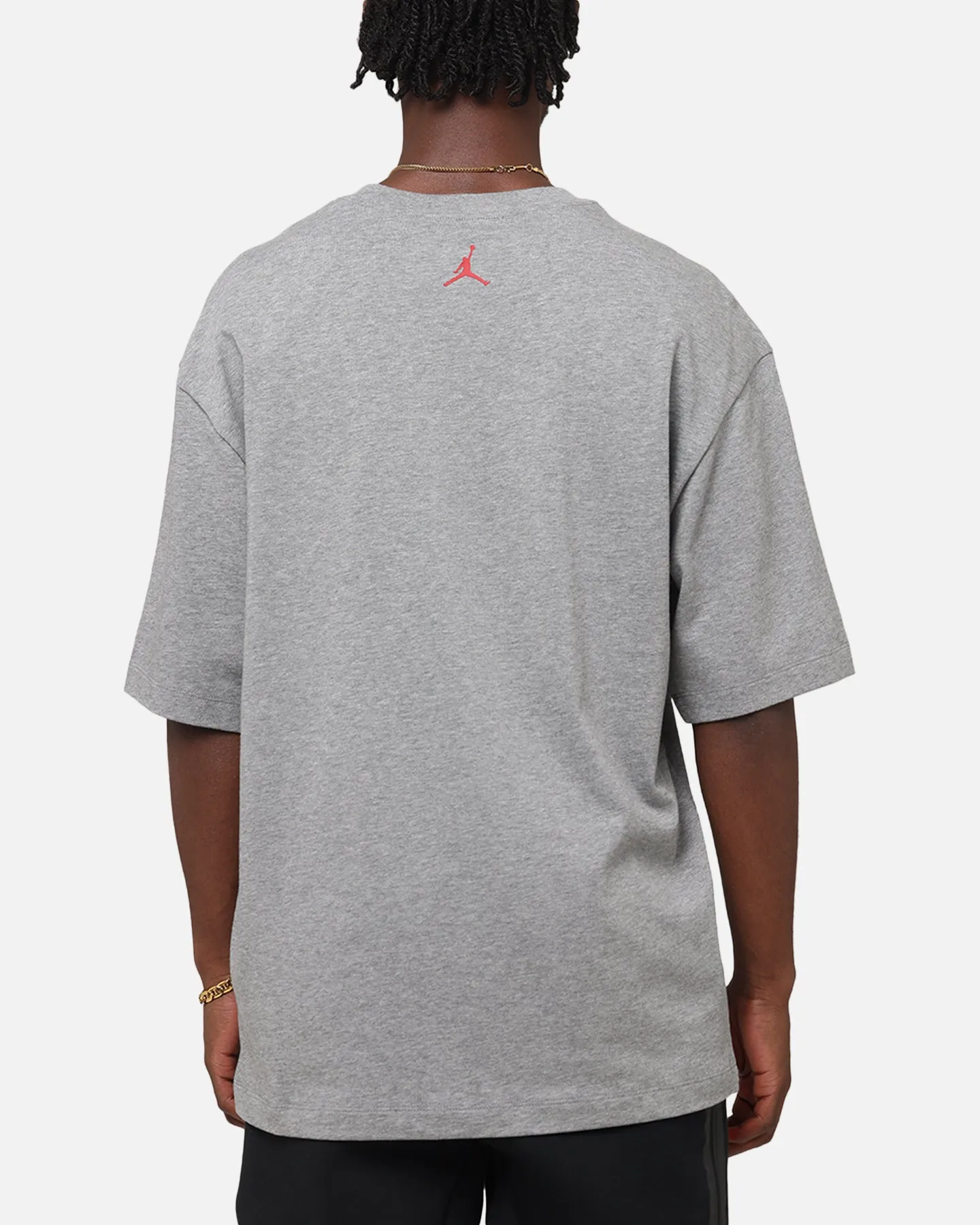 Jordan Brand Sneaker Patch Crewneck T-Shirt Carbon Heather