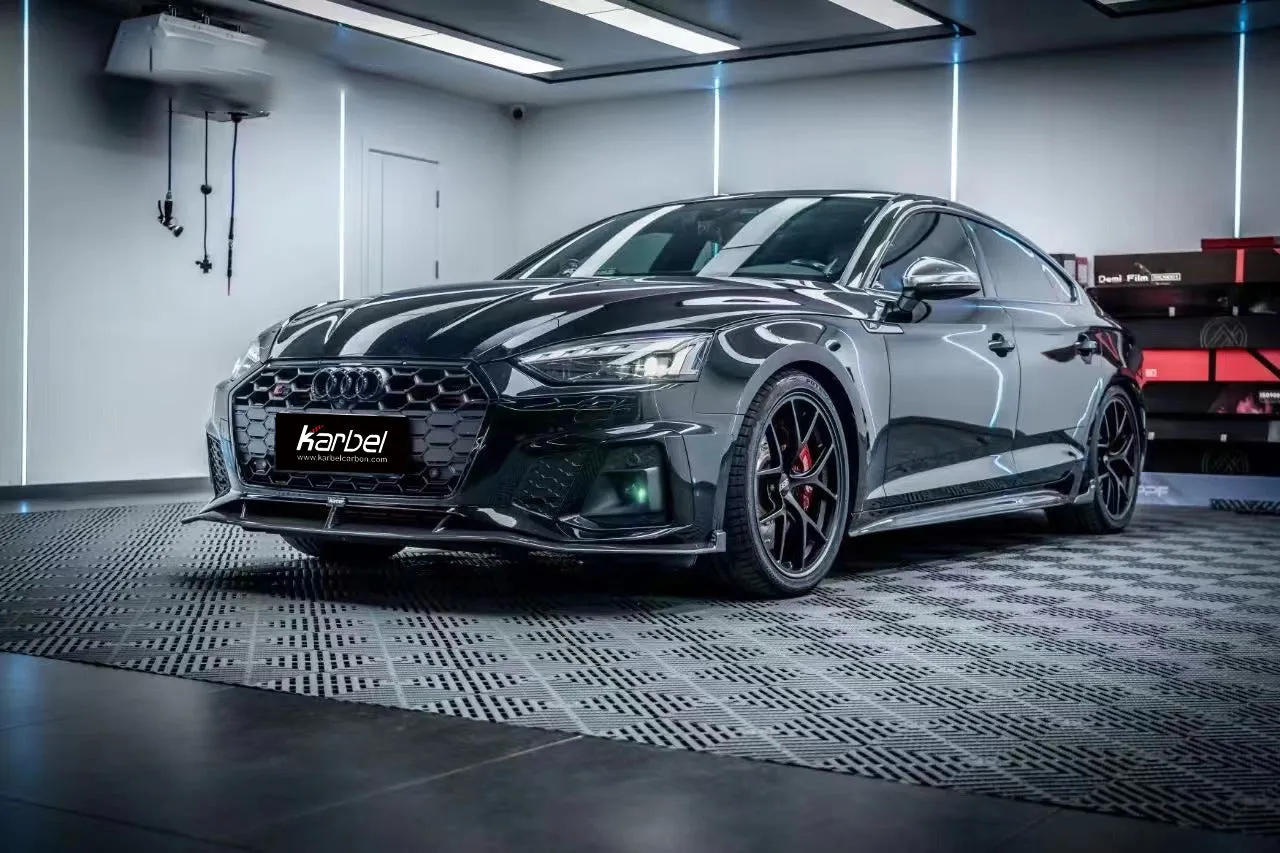 Karbel Carbon Side Skirts for Audi S5 A5 B9.5 2020-ON Carbon Fiber