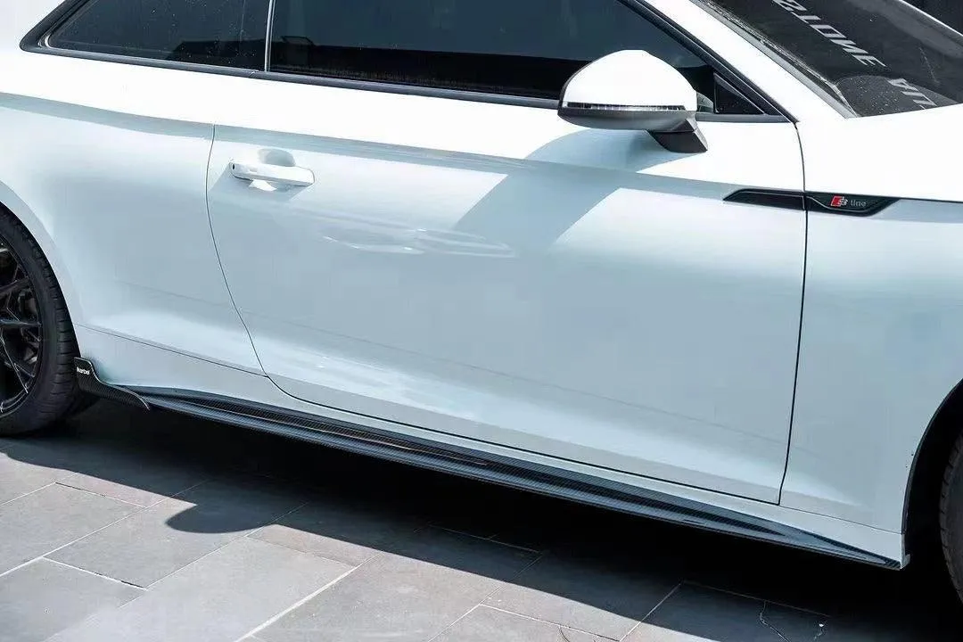 Karbel Carbon Side Skirts for Audi S5 A5 B9.5 2020-ON Carbon Fiber