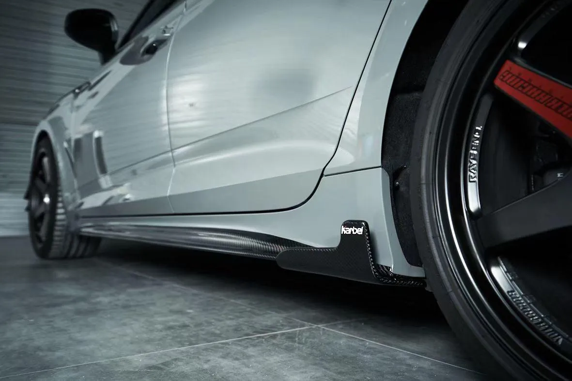 Karbel Carbon Side Skirts for Audi S5 A5 B9.5 2020-ON Carbon Fiber