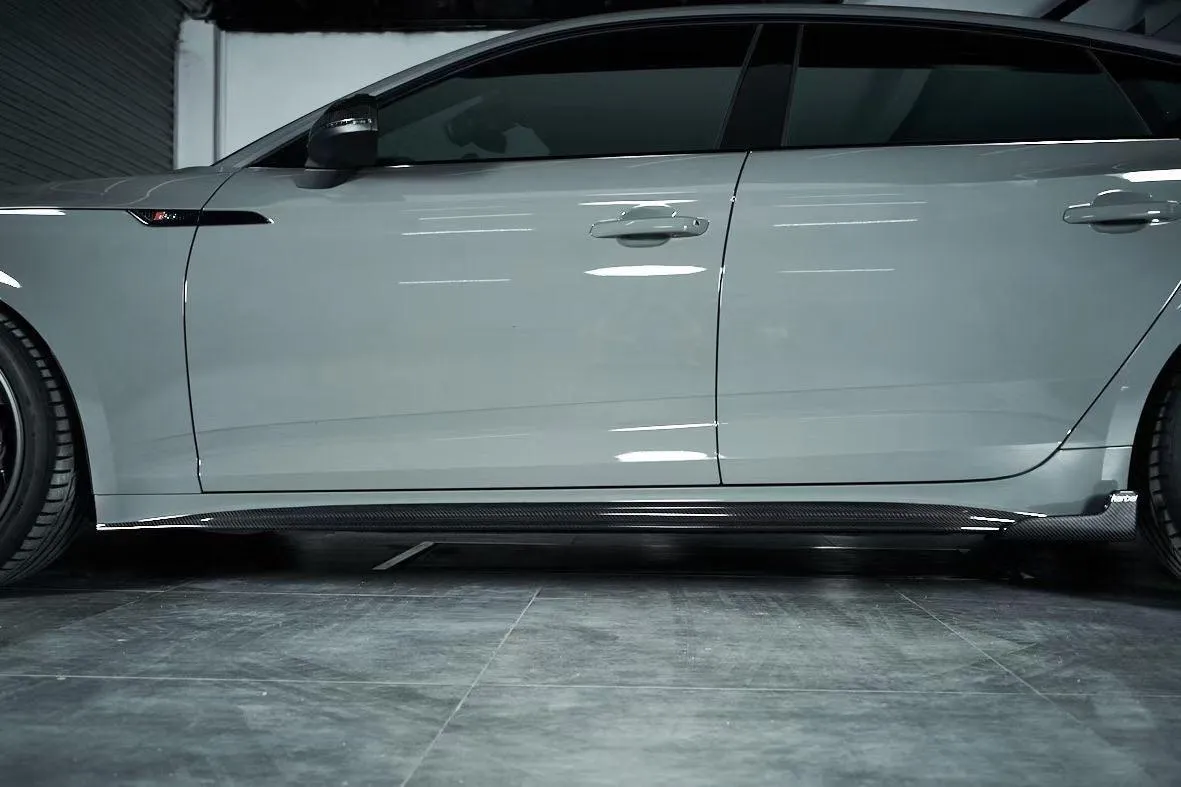 Karbel Carbon Side Skirts for Audi S5 A5 B9.5 2020-ON Carbon Fiber