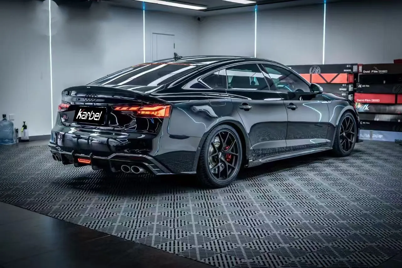 Karbel Carbon Side Skirts for Audi S5 A5 B9.5 2020-ON Carbon Fiber