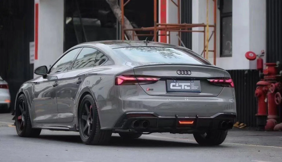 Karbel Carbon Side Skirts for Audi S5 A5 B9.5 2020-ON Carbon Fiber