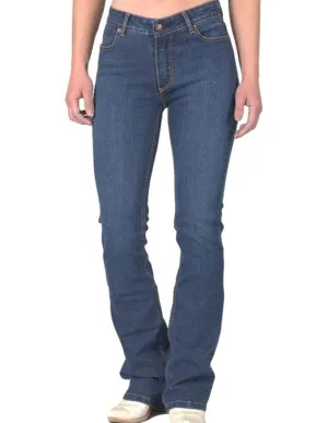 Kimes Ranch Women's Chloe Blue 12W x 34L Mid-Rise Flare Boot Cut Jeans