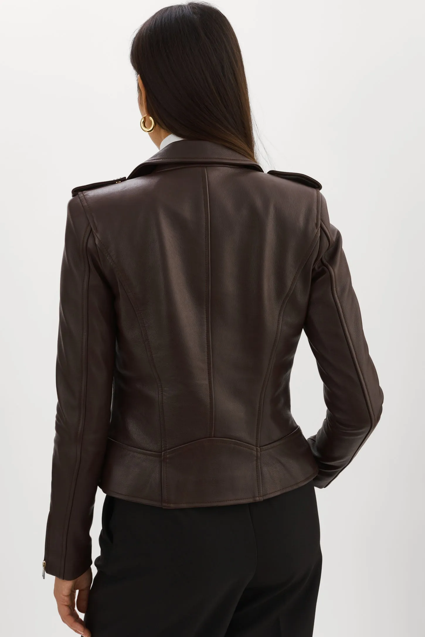 MELLIE | Leather Biker Jacket