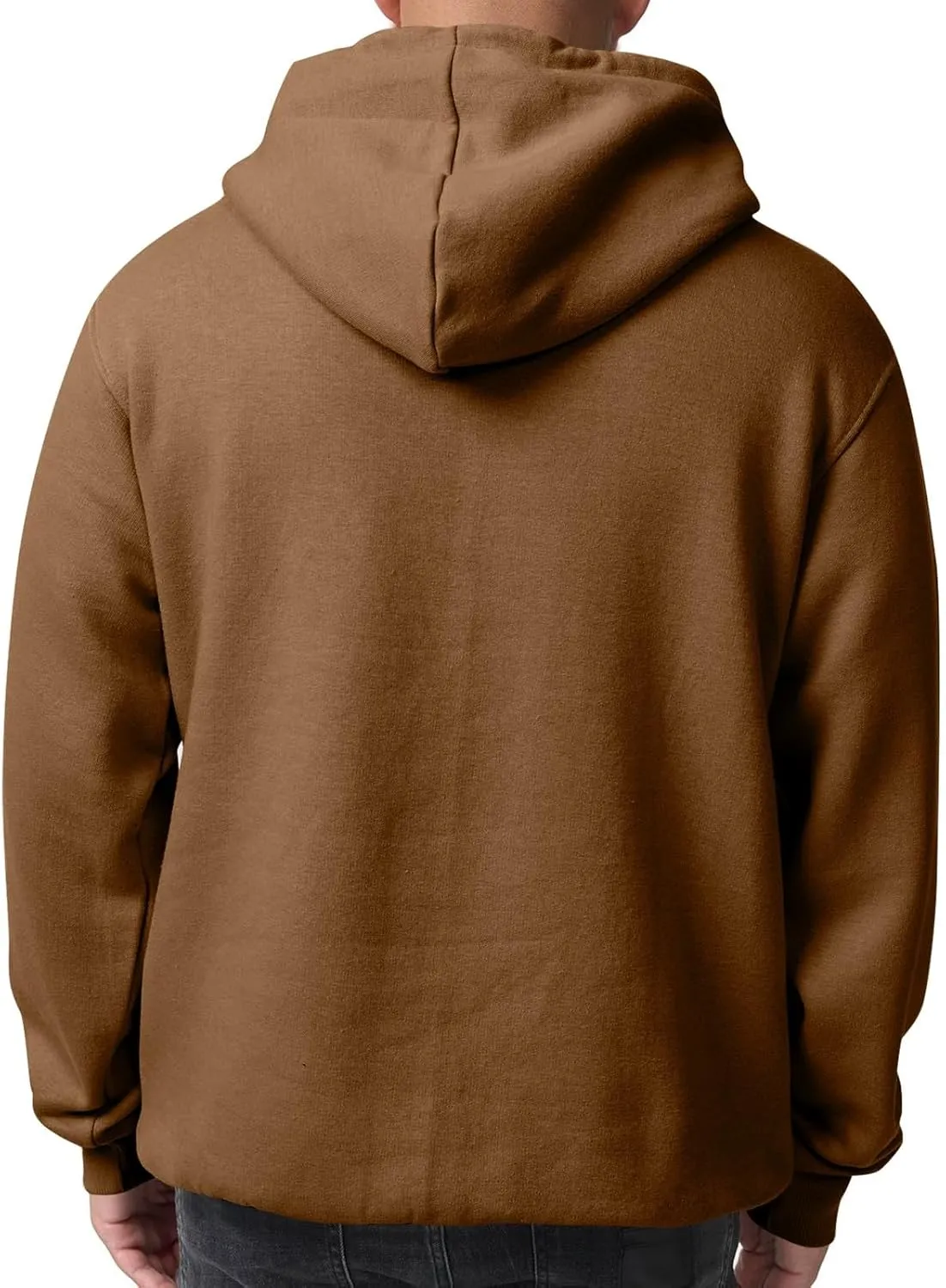 Mens Oversized Hoodies Casual Fleece Long Sleeve Crewneck Hooded Sweatshirt Big And Tall Pullover Shirts S-3XL