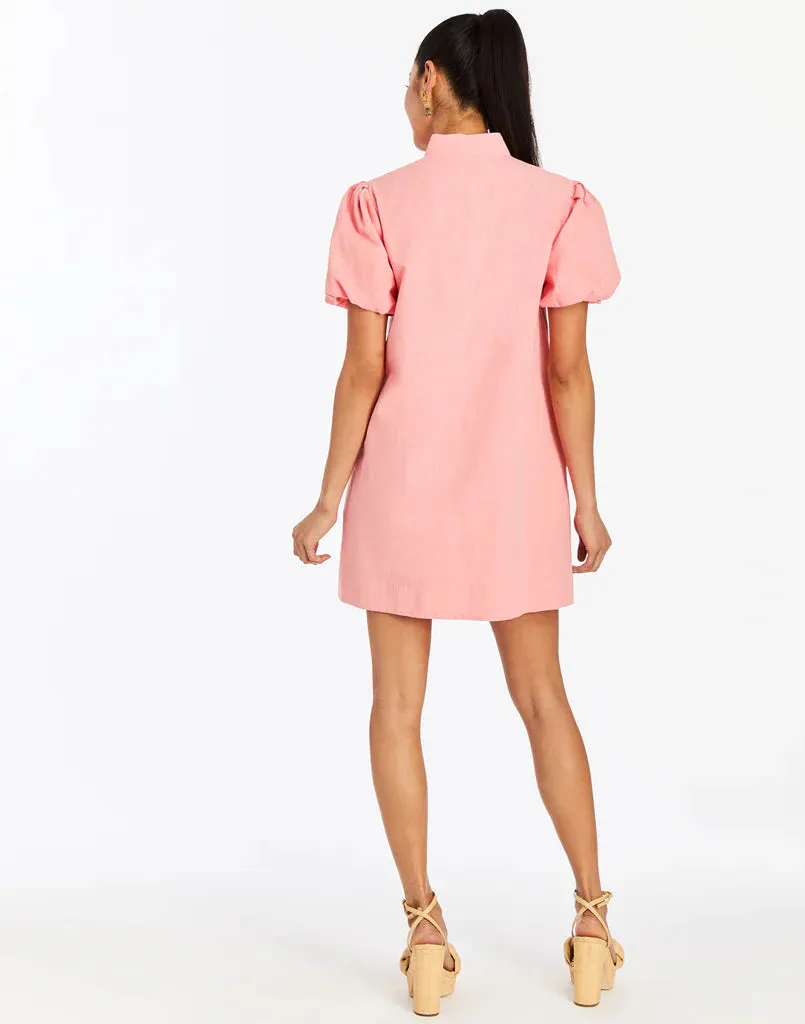 Mestiza - Elliana Barong Mini Dress - Watermelon Pink