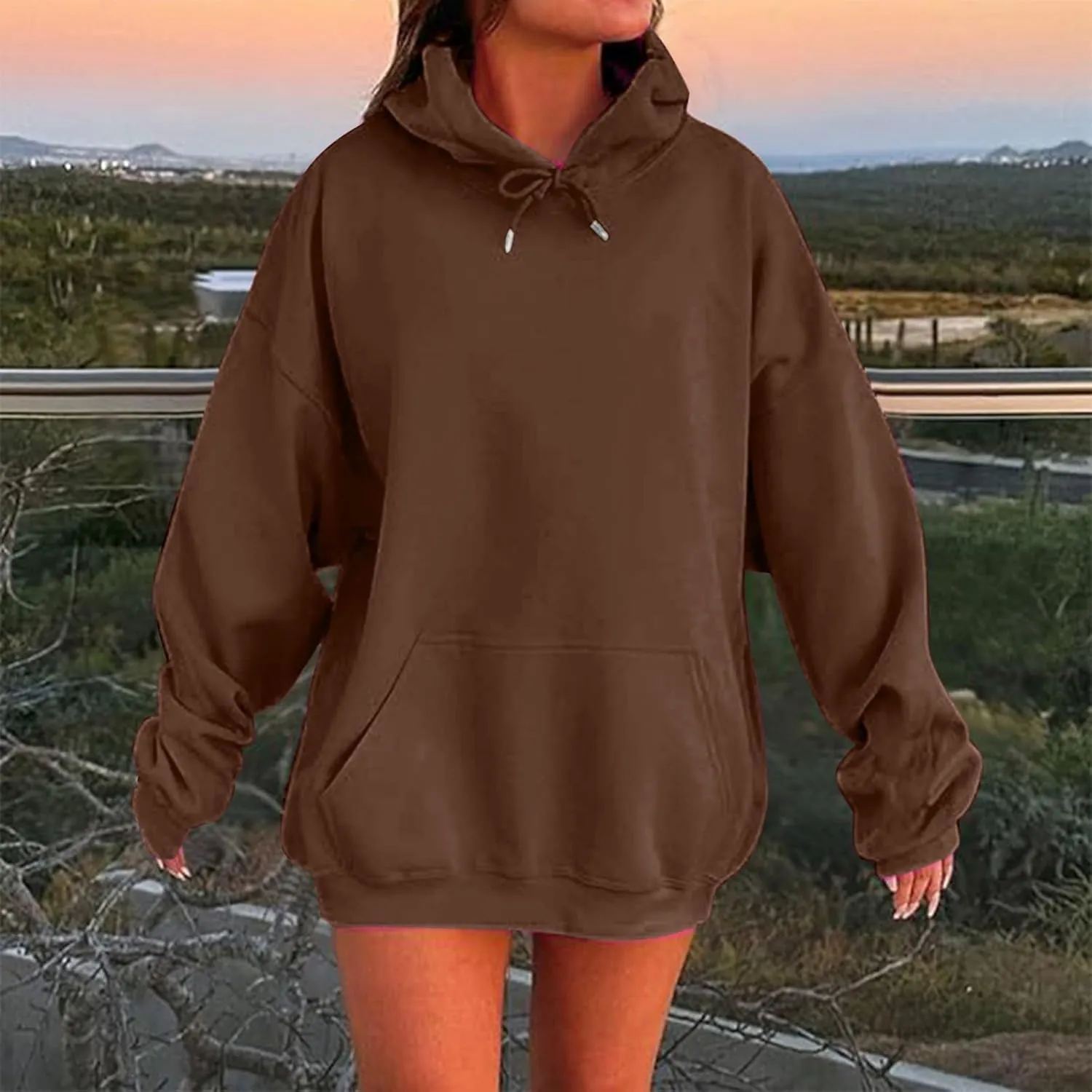 Oversized Hoodies for Women Long Sleeve Sweatshirt Pullover Fleece Sweaters Winter Fall Fashion Y2k Cute Clothes
