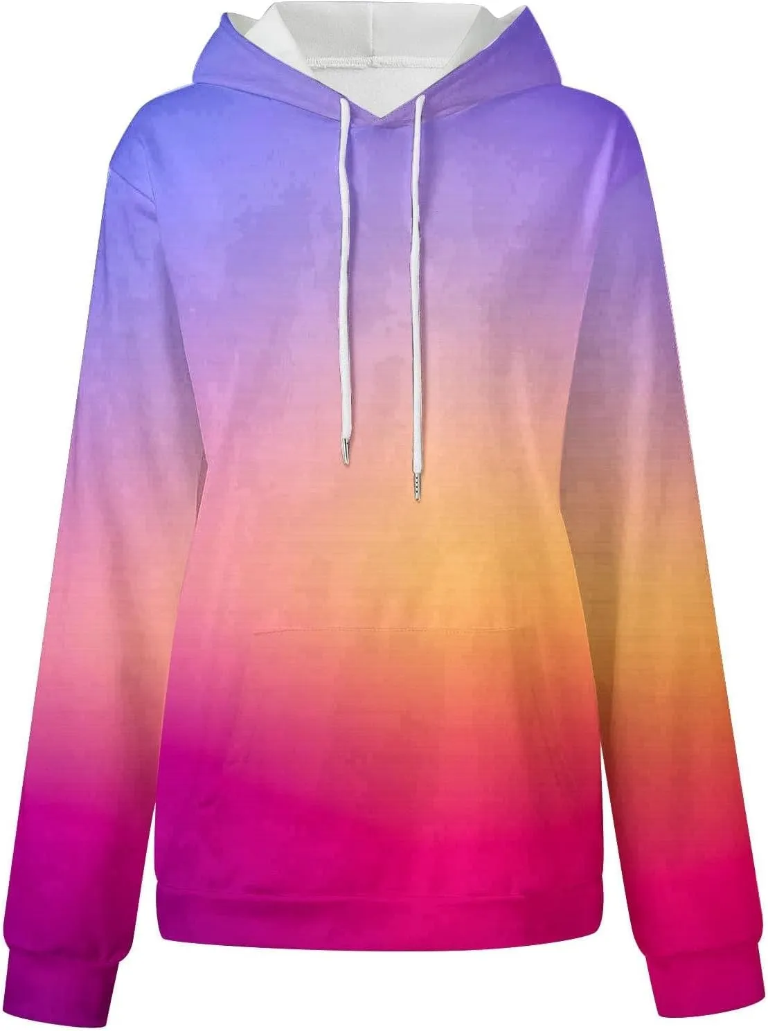 Oversized Hoodies for Women Plus Size Drawstring Sweatshirt with Pocket Loose Pullover Long Sleeve Travel Clothes
