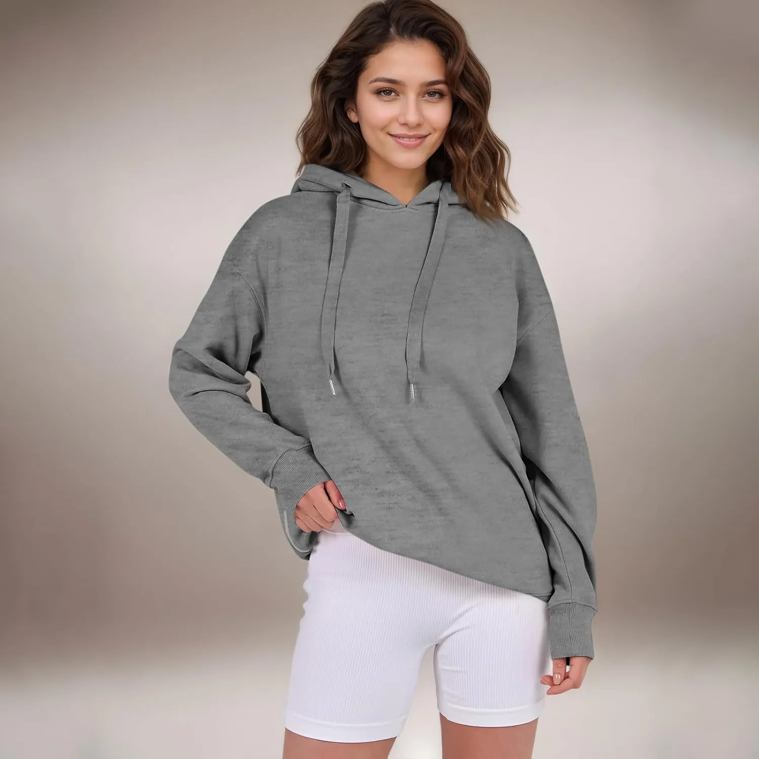 Oversized Hoodies for Women Pullover Fleece Lined Hooded Sweatshirt Teen Girls Cute Fall Sweaters Outfits