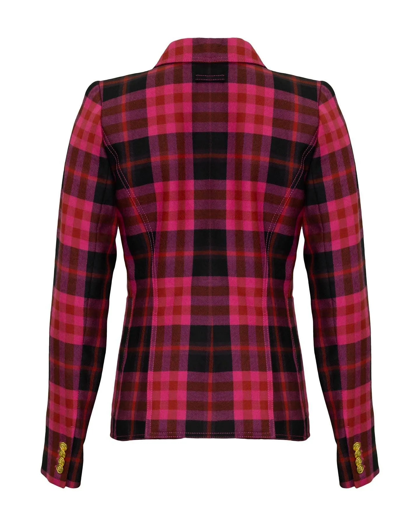 Patch Pocket Duchess Deep Pink Tartan