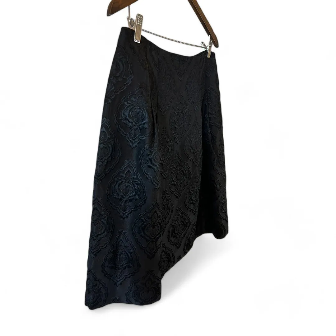 Petite Black Jacquard Damask