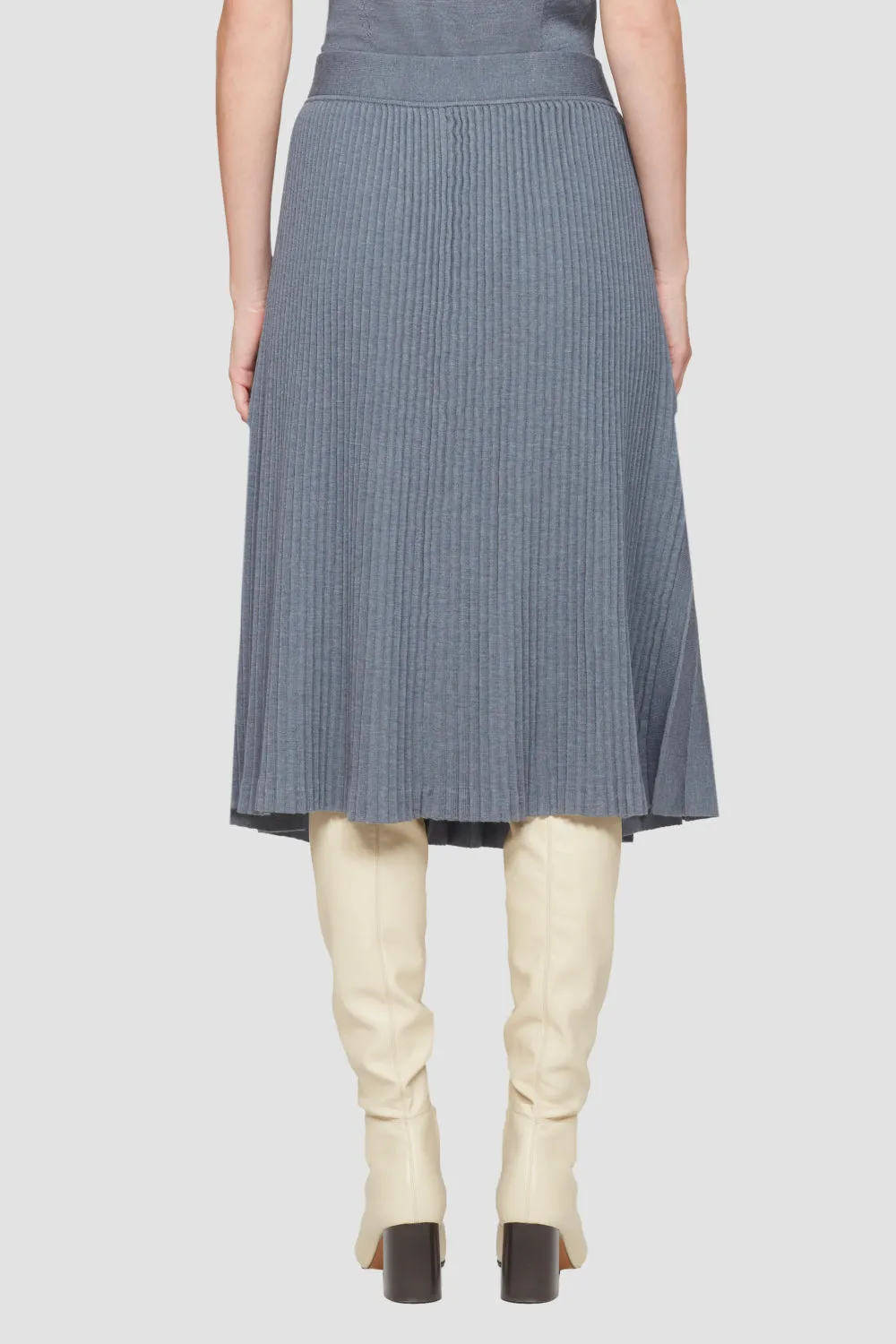 Pleated Tie Waist Skirt