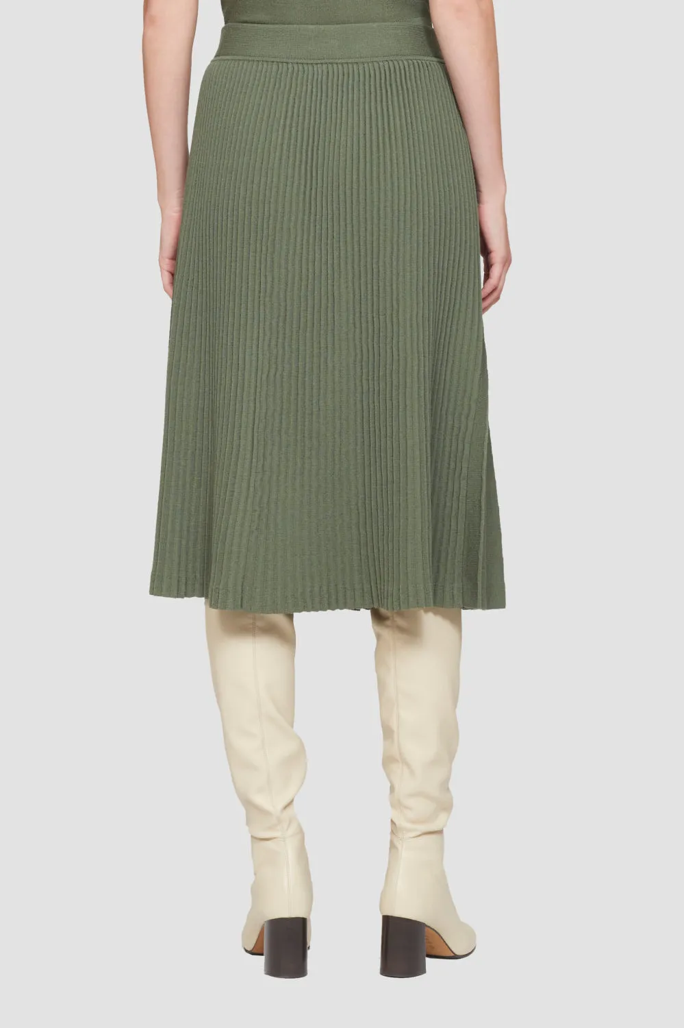 Pleated Tie Waist Skirt