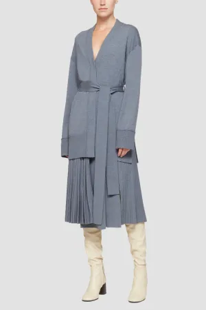 Pleated Tie Waist Skirt