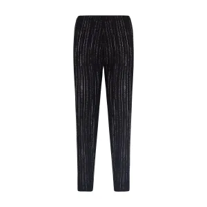 Polkadot Black Windsor Pointelle JOGGER Hi Rise