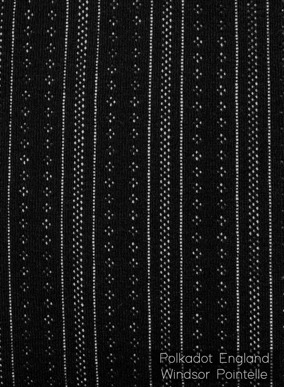 Polkadot Black Windsor Pointelle JOGGER Hi Rise