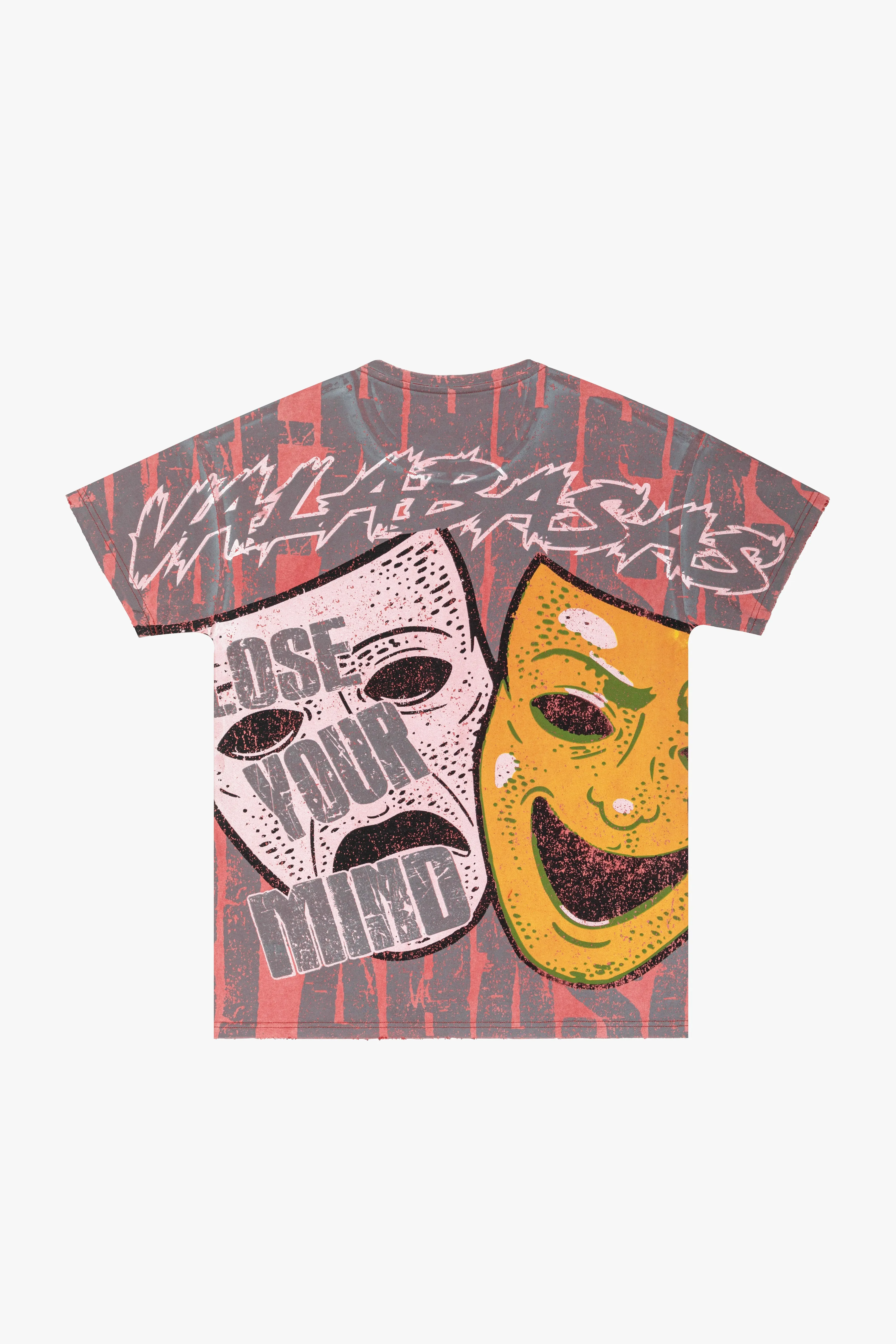 "LAUGH NOW" VINTAGE DATE RED TEE