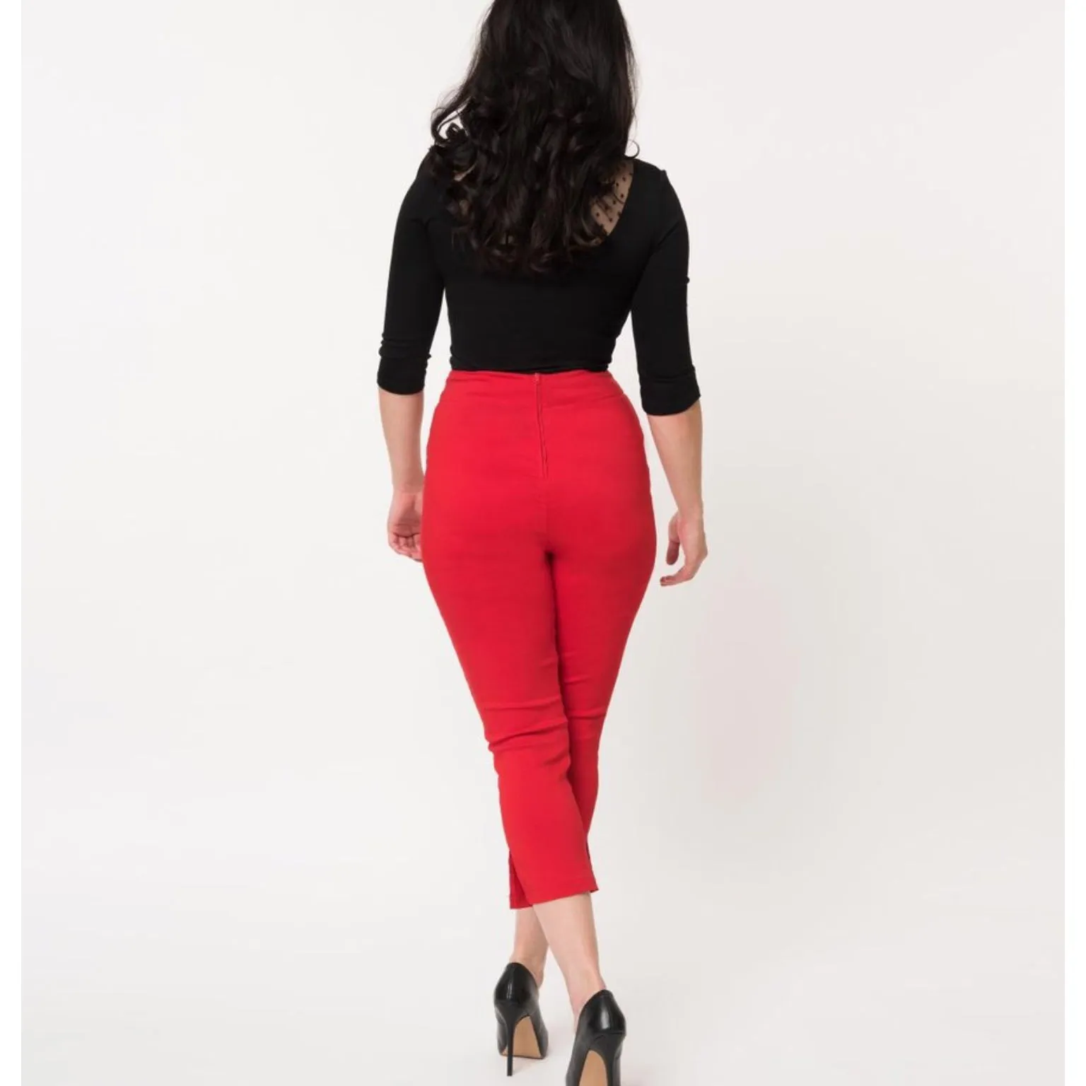 Red Capri Pants