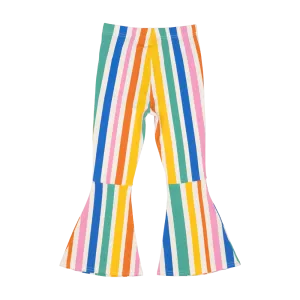 ROCK YOUR BABY - RAINBOW STRIPES HIGH WAISTED FLARES
