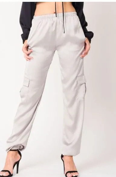 Satin Jogger Pants