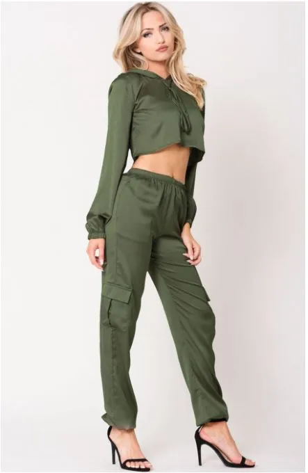 Satin Jogger Pants