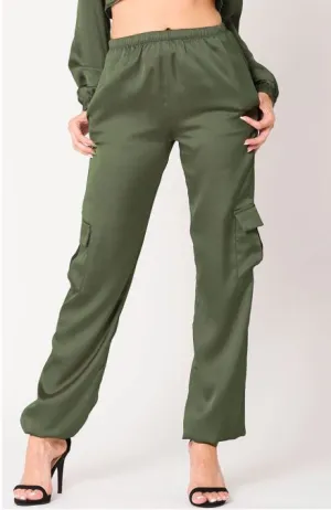 Satin Jogger Pants