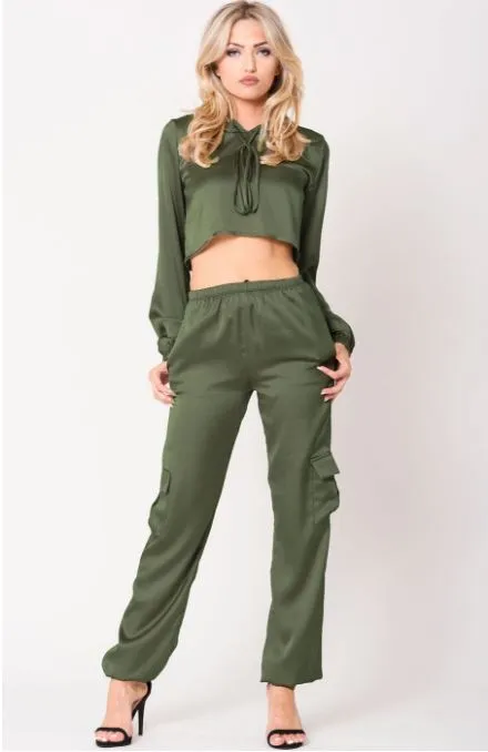 Satin Jogger Pants