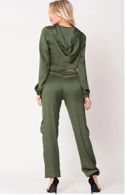 Satin Jogger Pants