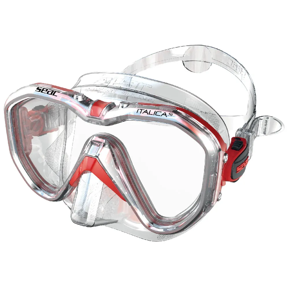 SEAC Italica 50 Single Lens Diving Mask for Professionals Made in Italy