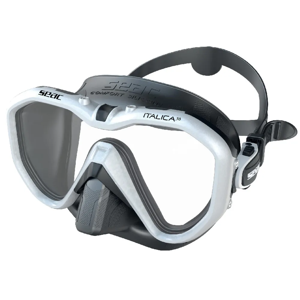 SEAC Italica 50 Single Lens Diving Mask for Professionals Made in Italy