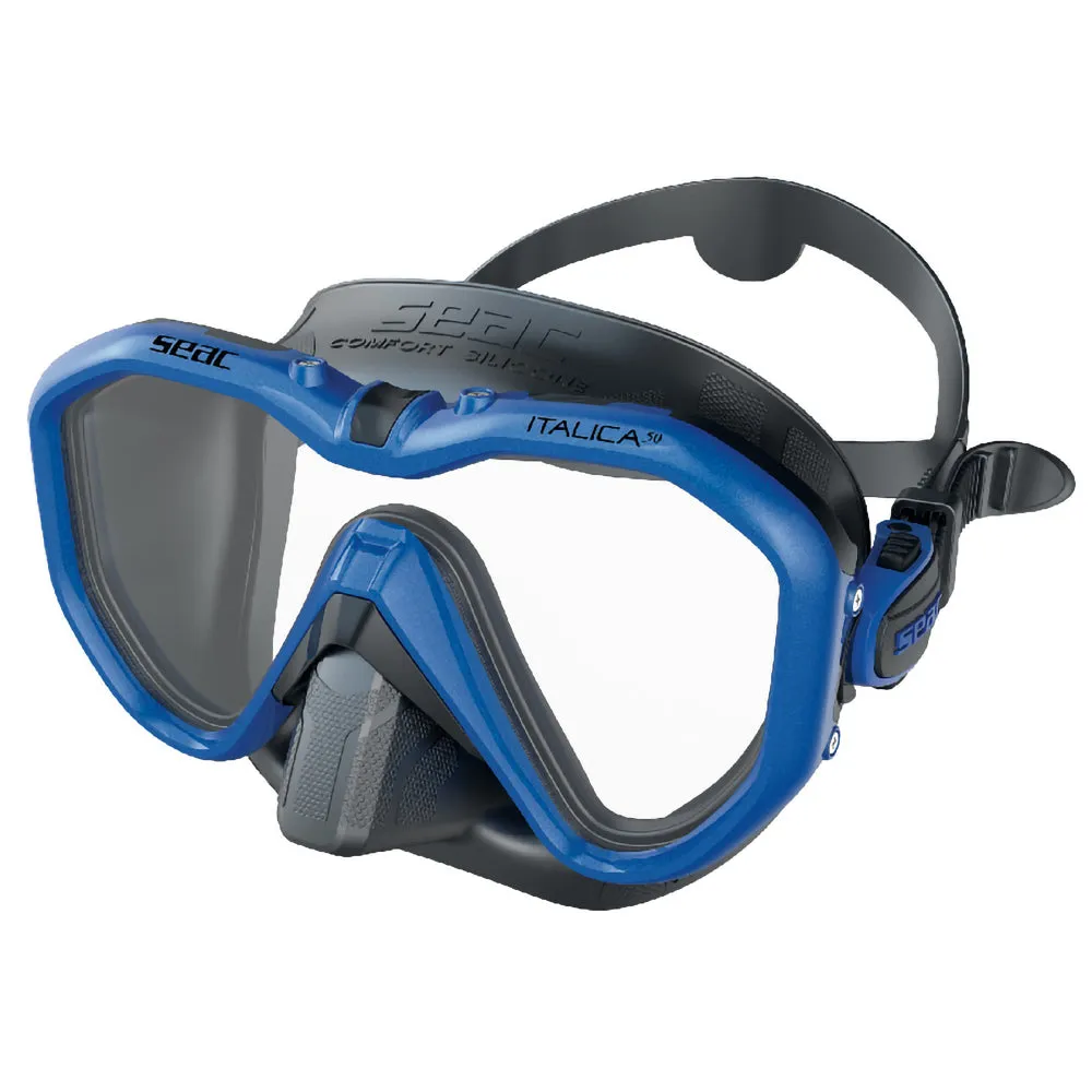 SEAC Italica 50 Single Lens Diving Mask for Professionals Made in Italy