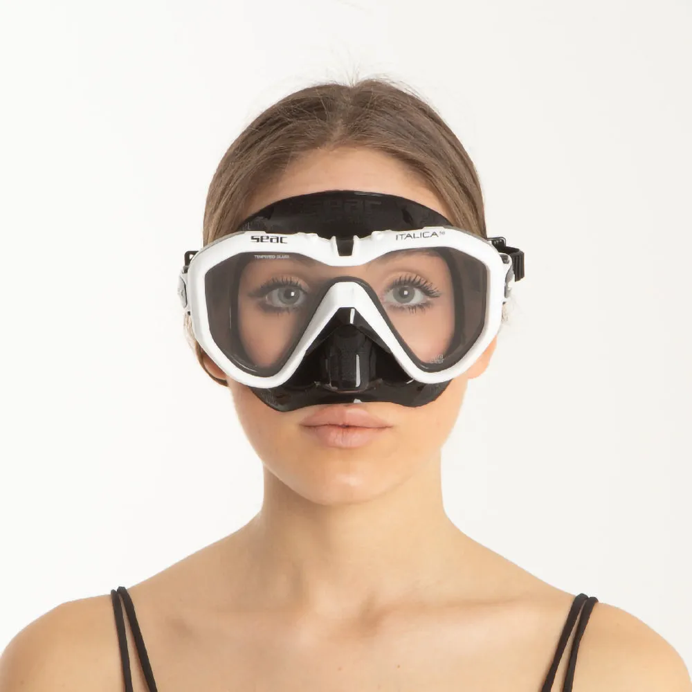 SEAC Italica 50 Single Lens Diving Mask for Professionals Made in Italy