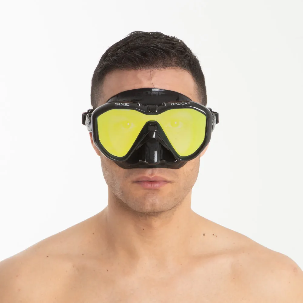 SEAC Italica 50 Single Lens Diving Mask for Professionals Made in Italy