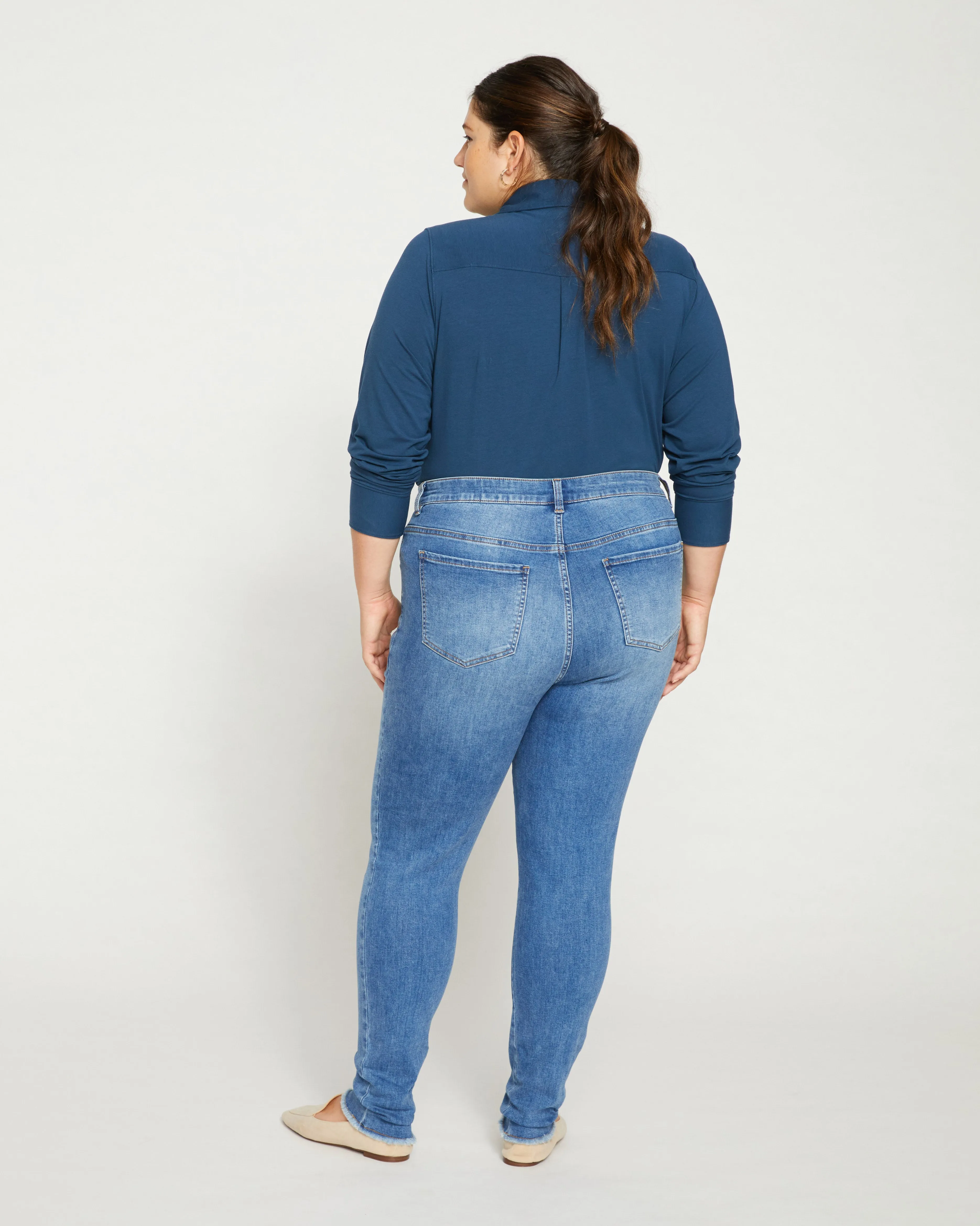 Seine High Rise Skinny Jeans 30 Inch - Bright Indigo