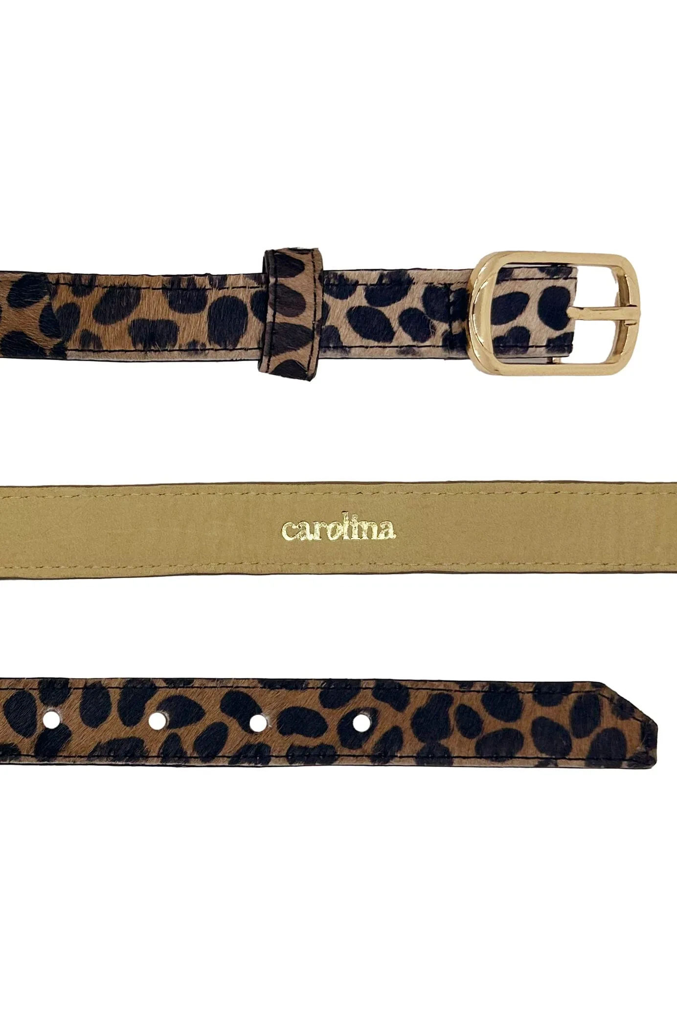 Skinny Belt in Giraffe