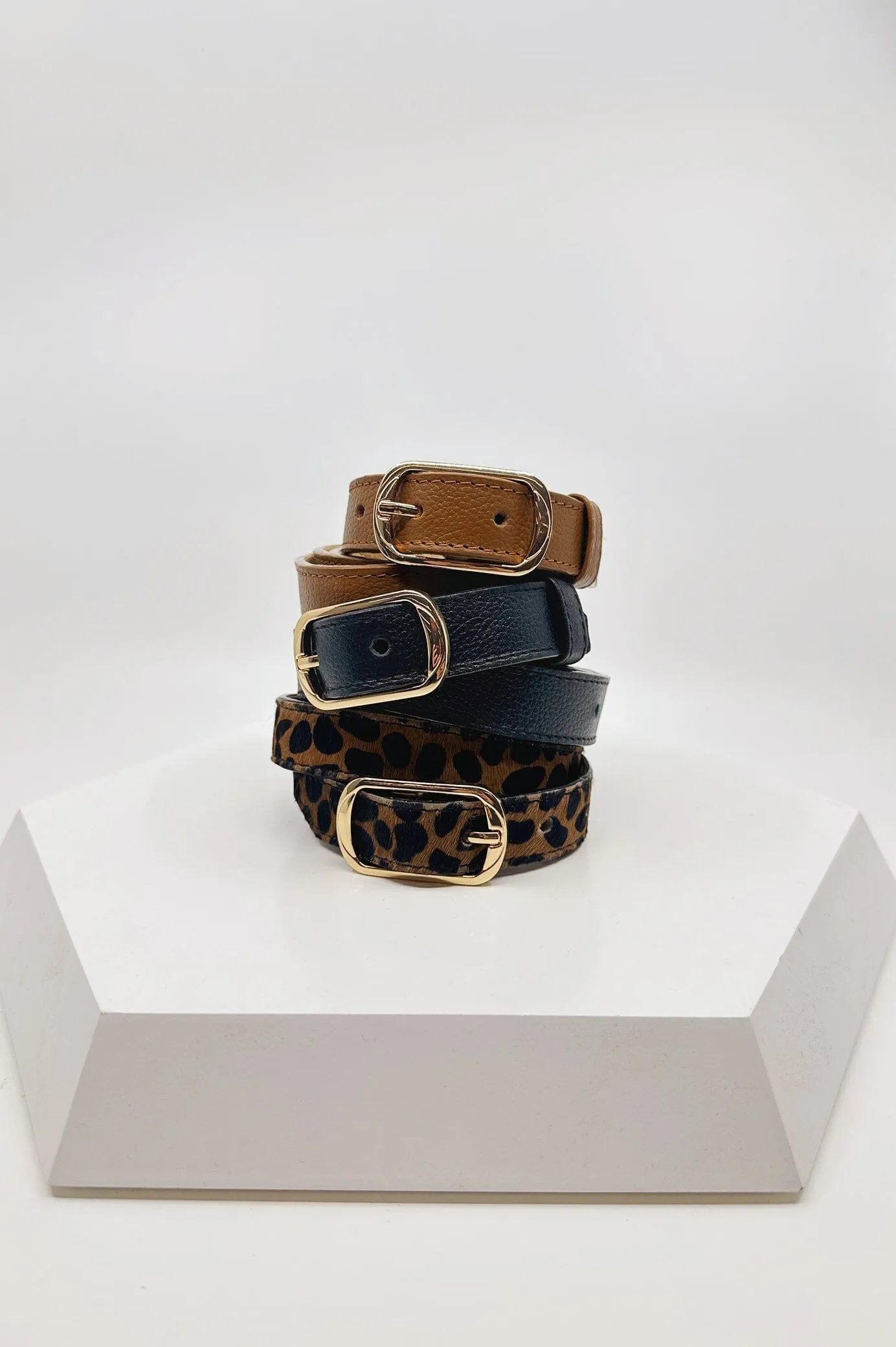 Skinny Belt Tan