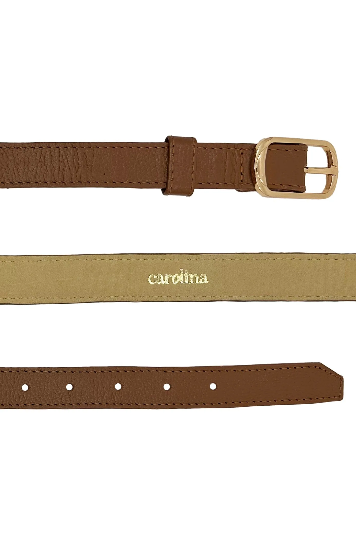 Skinny Belt Tan