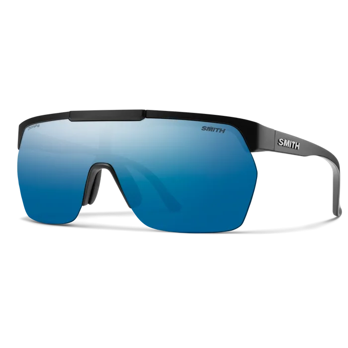 SMITH XC Matte Black Chromapop - Polarized Blue Mirror Sunglasses