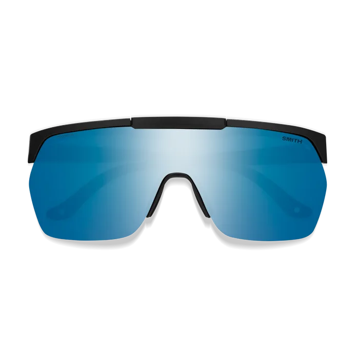 SMITH XC Matte Black Chromapop - Polarized Blue Mirror Sunglasses