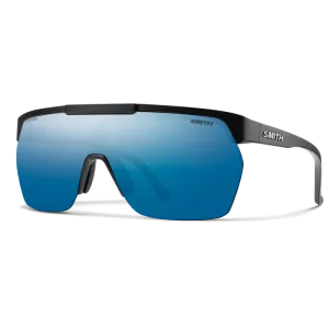 SMITH XC Matte Black Chromapop - Polarized Blue Mirror Sunglasses
