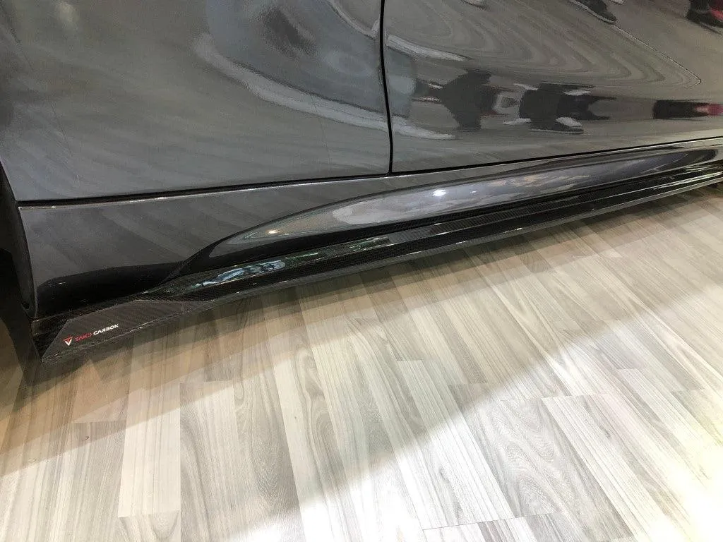 TAKD Carbon Side Skirts for BMW M2 / M2C F87 Pre-preg Carbon Fiber