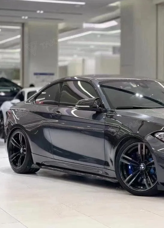 TAKD Carbon Side Skirts for BMW M2 / M2C F87 Pre-preg Carbon Fiber