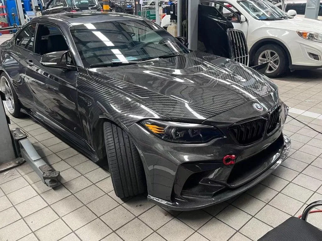 TAKD Carbon Side Skirts for BMW M2 / M2C F87 Pre-preg Carbon Fiber